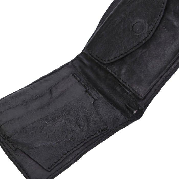 Portafoglio uomo con porta monete in pelle Campomaggi C014540ND X0001 nero - Pelletteria Allegrini
