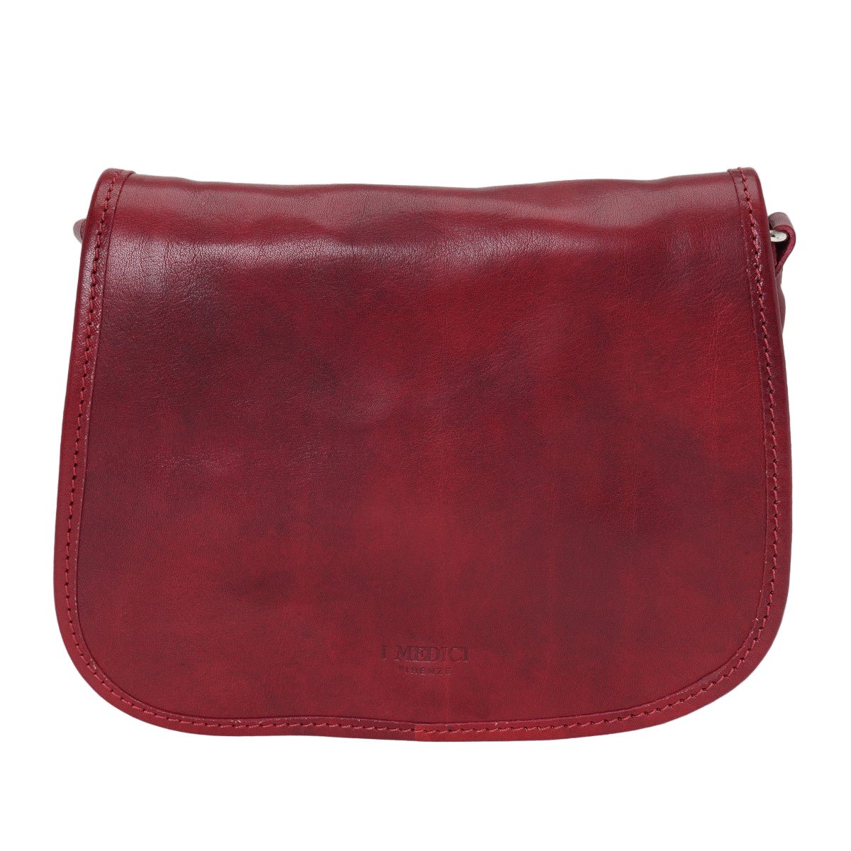 Postina stondata in pelle I Medici 63/3400 rosso - Pelletteria Allegrini