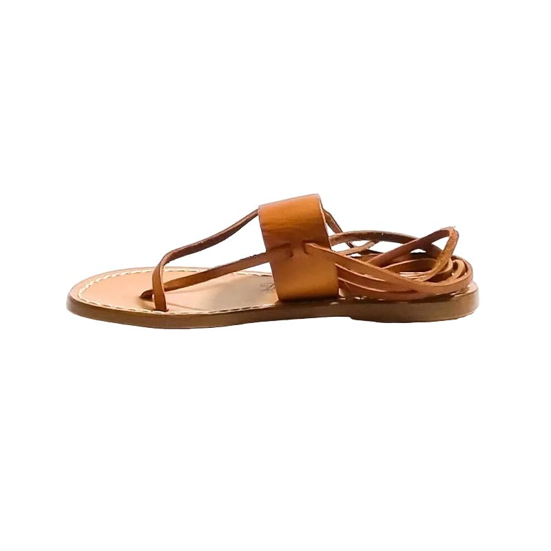 Sandalo in cuoio alla schiava donna Pelletteria Allegrini Filippo 524D cuoio - Pelletteria Allegrini