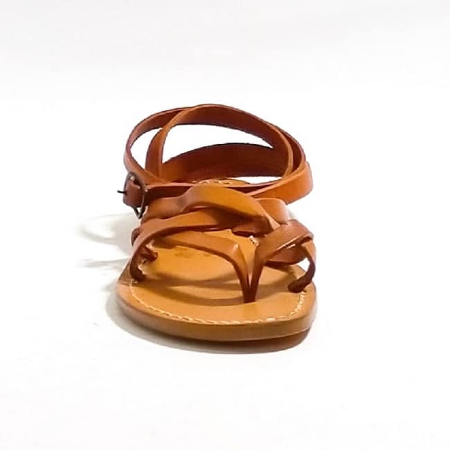 Sandalo in cuoio alla schiava donna Pelletteria Allegrini Filippo 588D cuoio - Pelletteria Allegrini