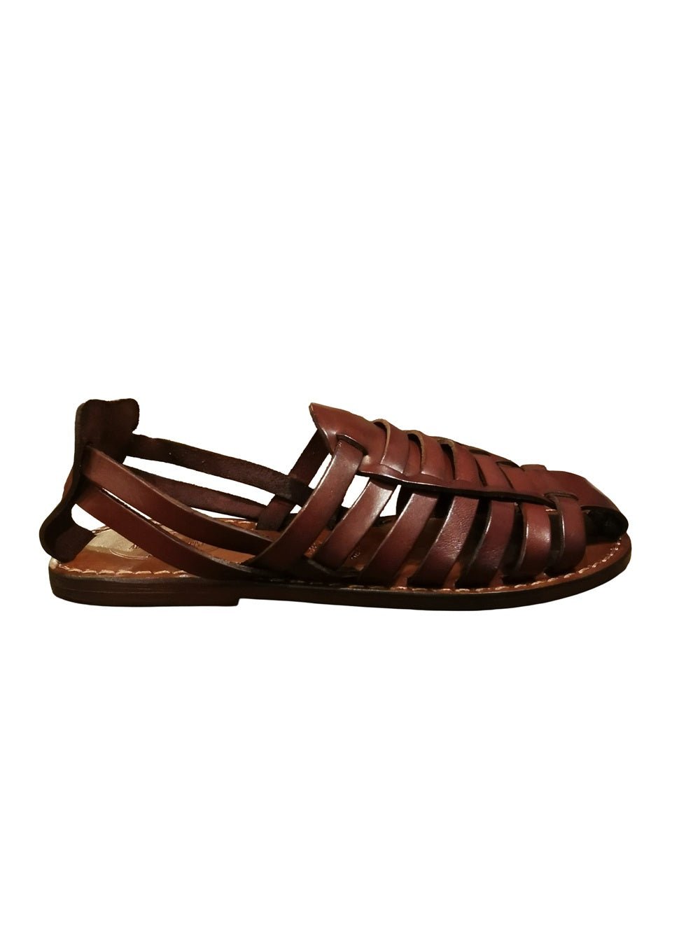 Sandalo in cuoio da donna Pelletteria Allegrini Filippo 520D Chianti - Pelletteria Allegrini
