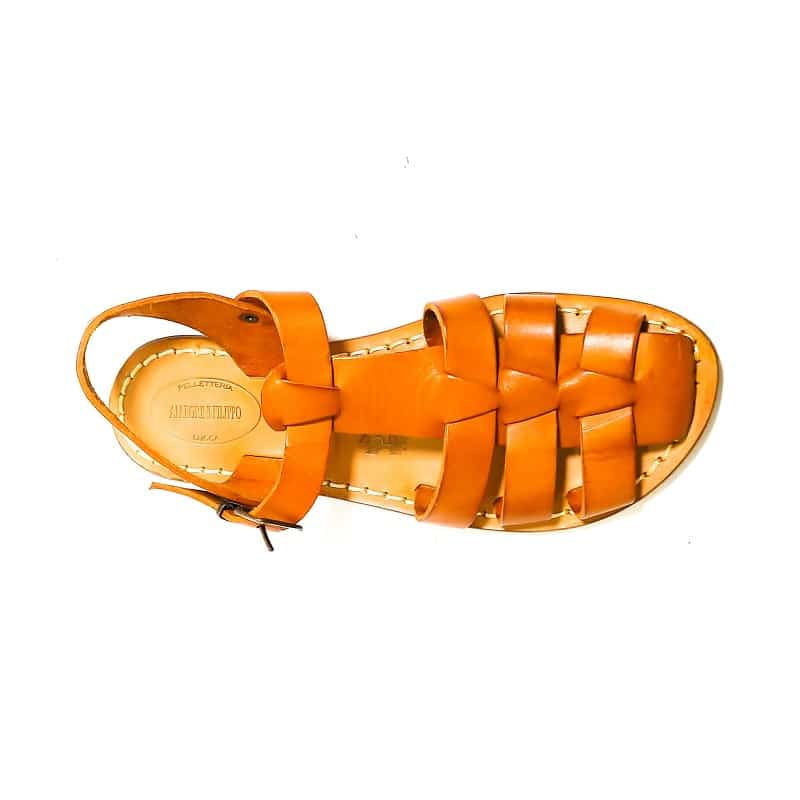Sandalo in cuoio donna Pelletteria Allegrini Filippo 501D Cuoio - Pelletteria Allegrini