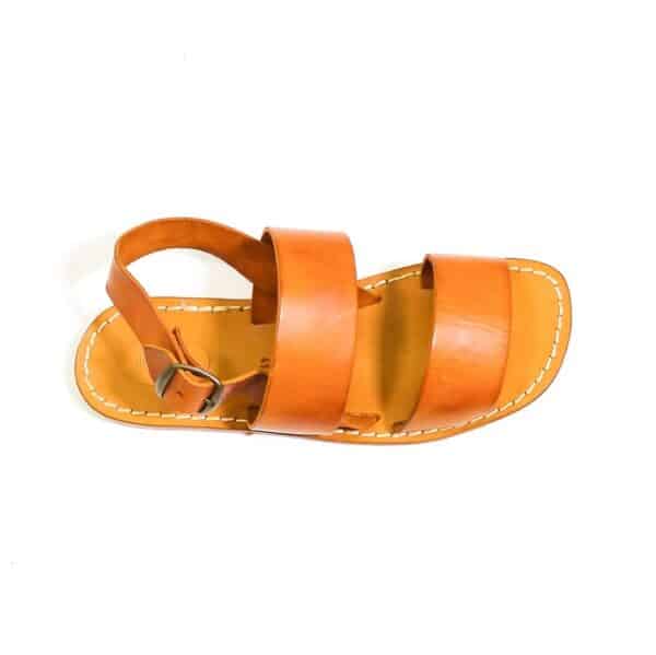 Sandalo in cuoio francescano uomo Pelletteria Allegrini Filippo 500XU cuoio - Pelletteria Allegrini