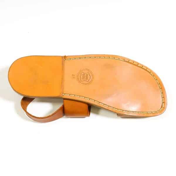 Sandalo in cuoio francescano uomo Pelletteria Allegrini Filippo 500XU cuoio - Pelletteria Allegrini