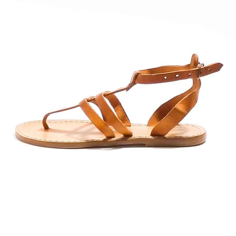 Sandalo in cuoio infradito donna Pelletteria Allegrini Filippo 577D cuoio - Pelletteria Allegrini