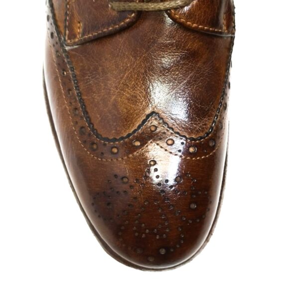 Scarpa donna in pelle Pelletteria Allegrini Filippo D641 Marrone - Pelletteria Allegrini