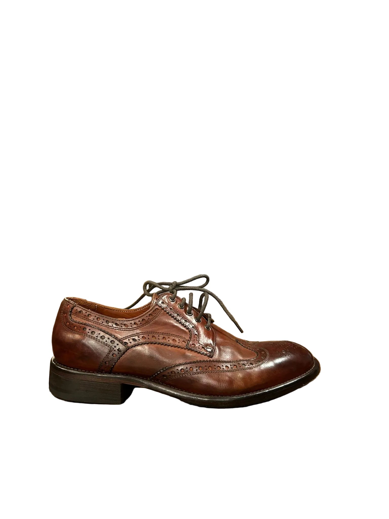 Scarpa stringata uomo in pelle Pelletteria Allegrini Filippo A628 coker - Pelletteria Allegrini