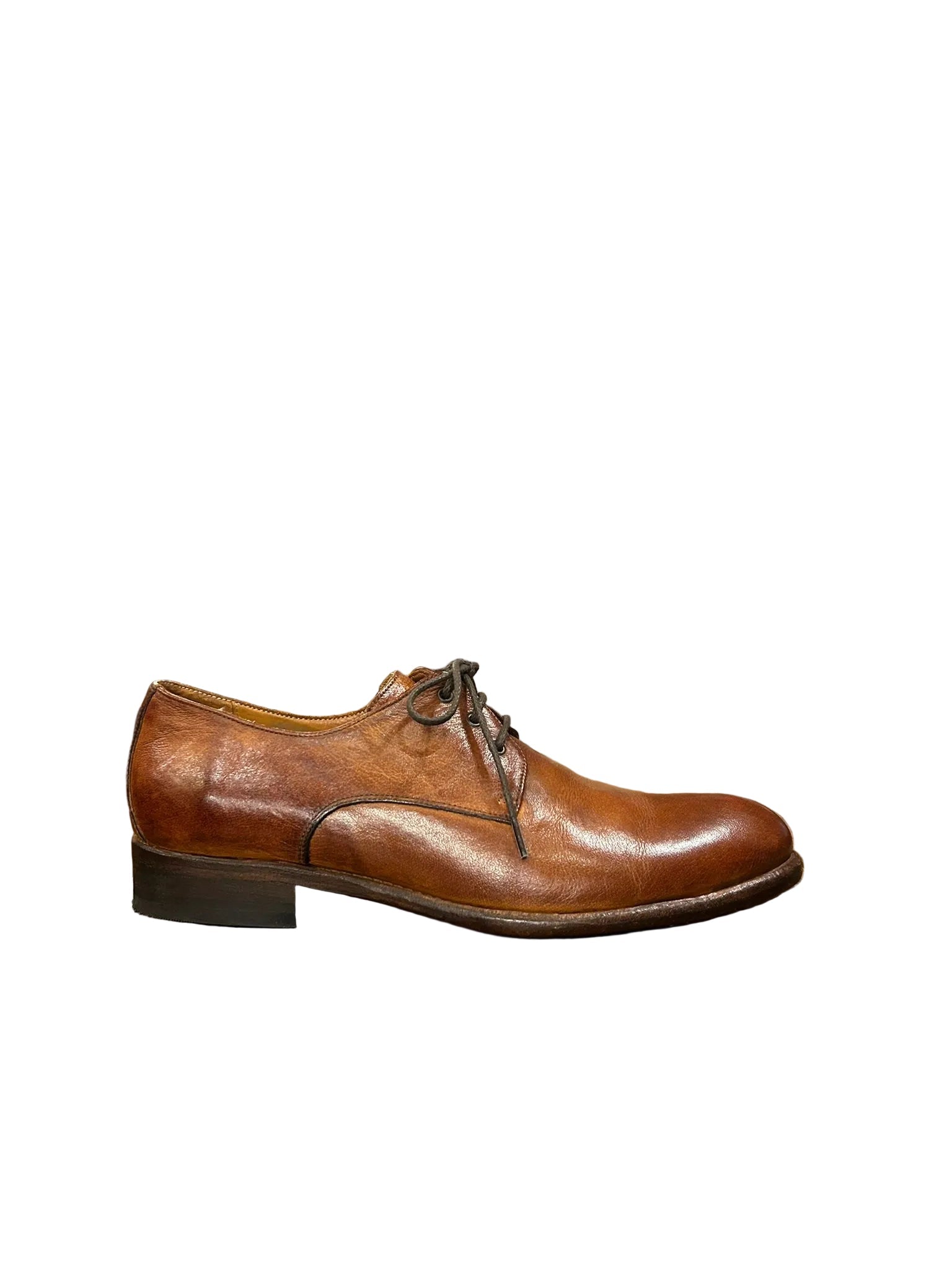 Scarpa stringata uomo in pelle Pelletteria Allegrini Filippo E126 cuoio - Pelletteria Allegrini