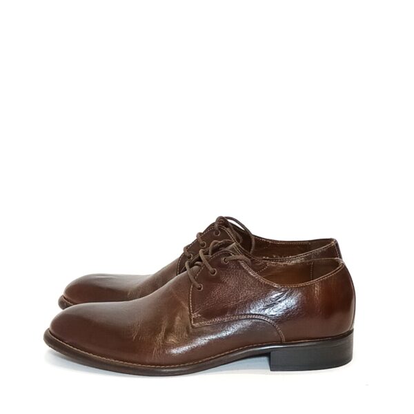 Scarpa stringata uomo in pelle Pelletteria Allegrini Filippo E126 Marrone - Pelletteria Allegrini