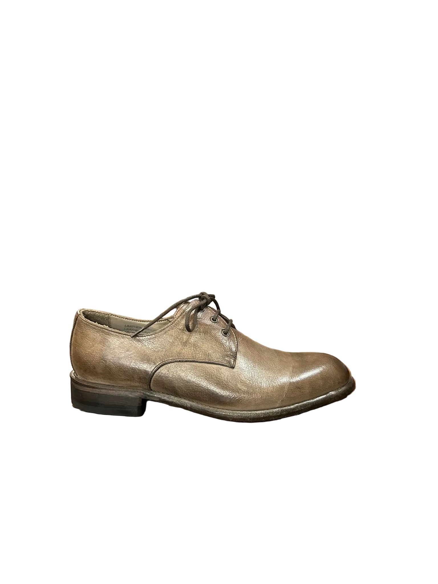 Scarpa stringata uomo in pelle Pelletteria Allegrini Filippo E126 Taupe - Pelletteria Allegrini