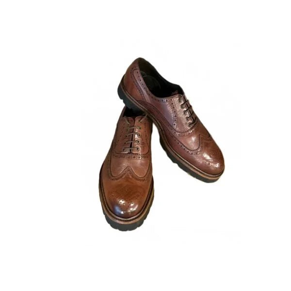 Scarpa stringata uomo in pelle Pelletteria Allegrini Filippo PRESTON siberia - Pelletteria Allegrini