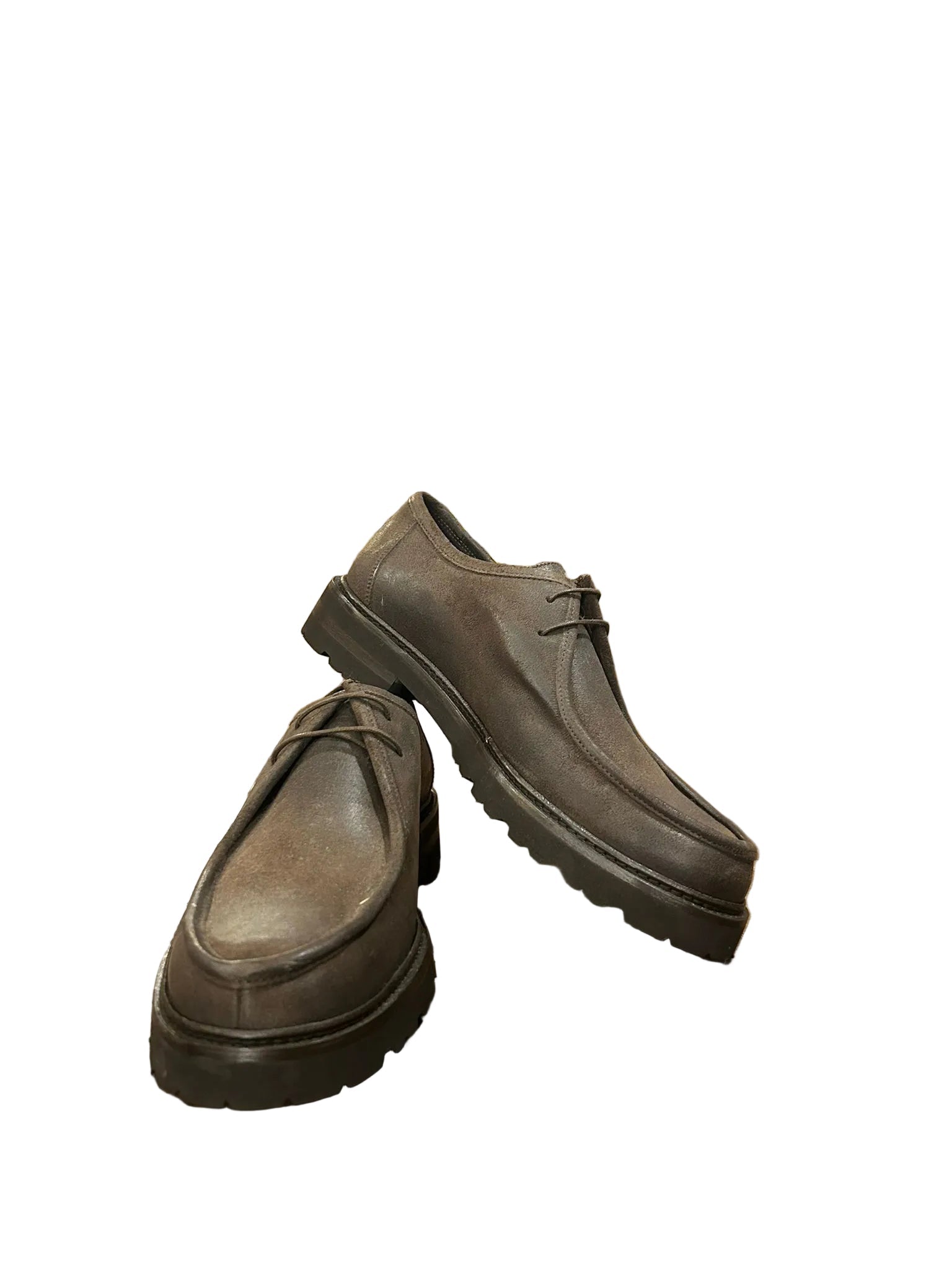 Scarpa uomo in pelle Pelletteria Allegrini Filippo PECCO testa di moro - Pelletteria Allegrini