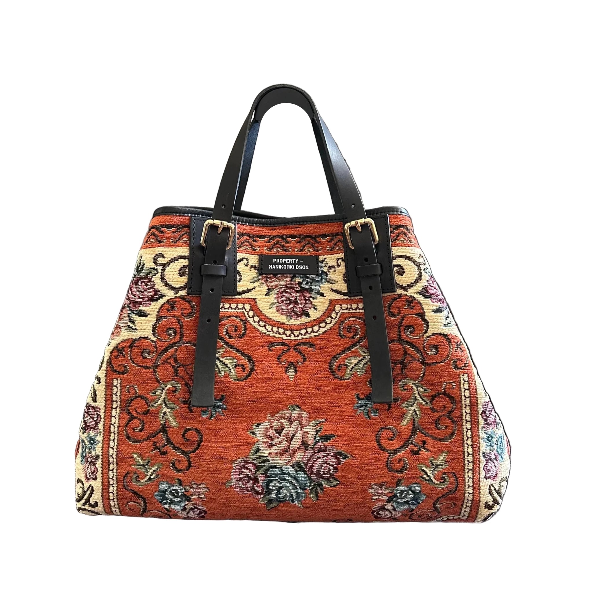Shopping bag MANIKOMIO DESIGN 2 PROJECT "RUG" Arancio - Pelletteria Allegrini
