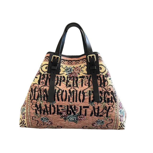 Shopping bag MANIKOMIO DESIGN 2 PROJECT "RUG" Rosa - Pelletteria Allegrini