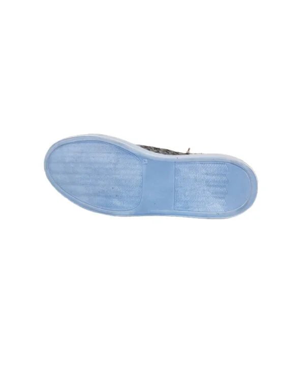 Sneakers alta intrecciata da uomo in pelle Pelletteria Allegrini Filippo 9777 Jeans - Pelletteria Allegrini