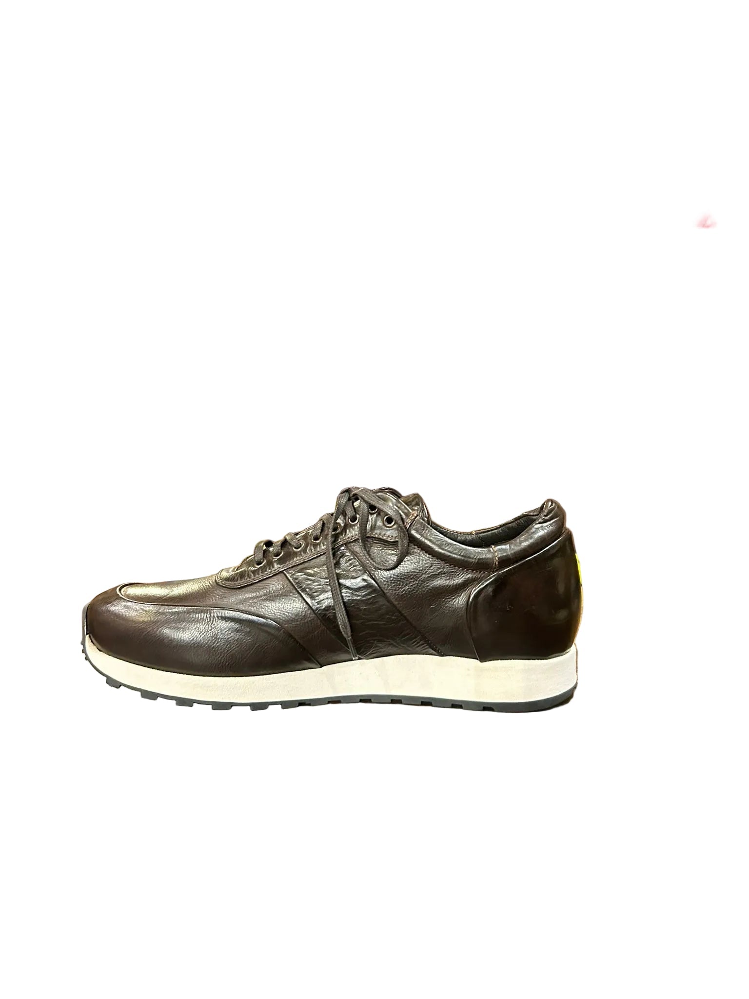 Sneakers da uomo in pelle Pelletteria Allegrini Filippo COLLE Testa di moro - Pelletteria Allegrini