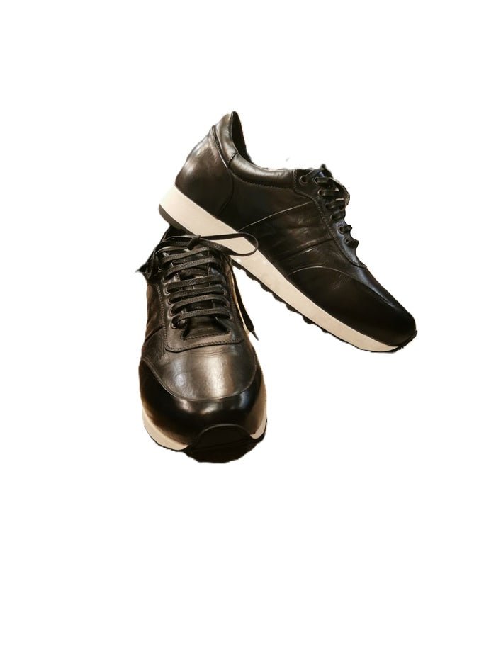 Sneakers donna in pelle Pelletteria Allegrini Filippo MICHI Nero - Pelletteria Allegrini