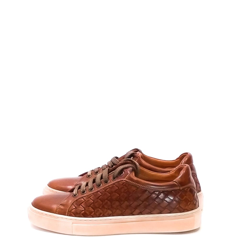 Sneakers intrecciata donna Pelletteria Allegrini Filippo D631 Coker - Pelletteria Allegrini