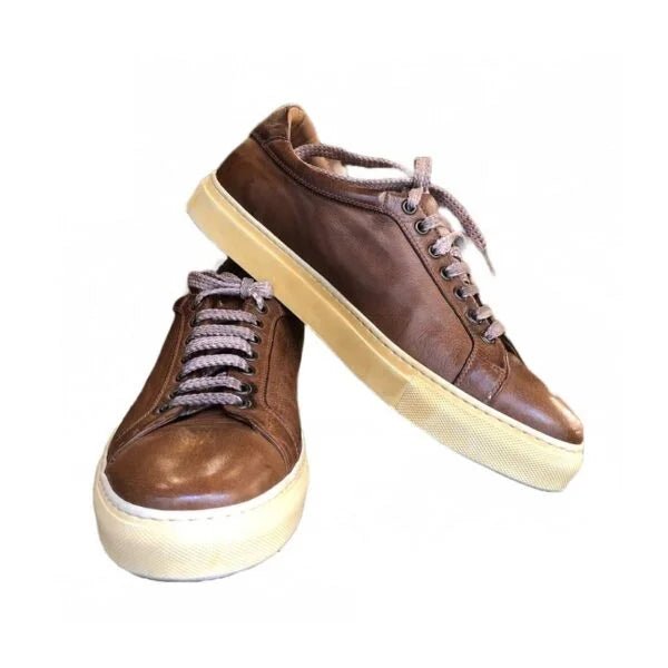 Sneakers uomo in pelle Pelletteria Allegrini Filippo 8073 Cerro - Pelletteria Allegrini