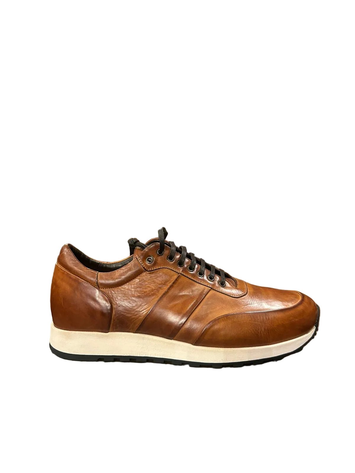 Sneakers uomo in pelle Pelletteria Allegrini Filippo COLLE Cuoio - Pelletteria Allegrini