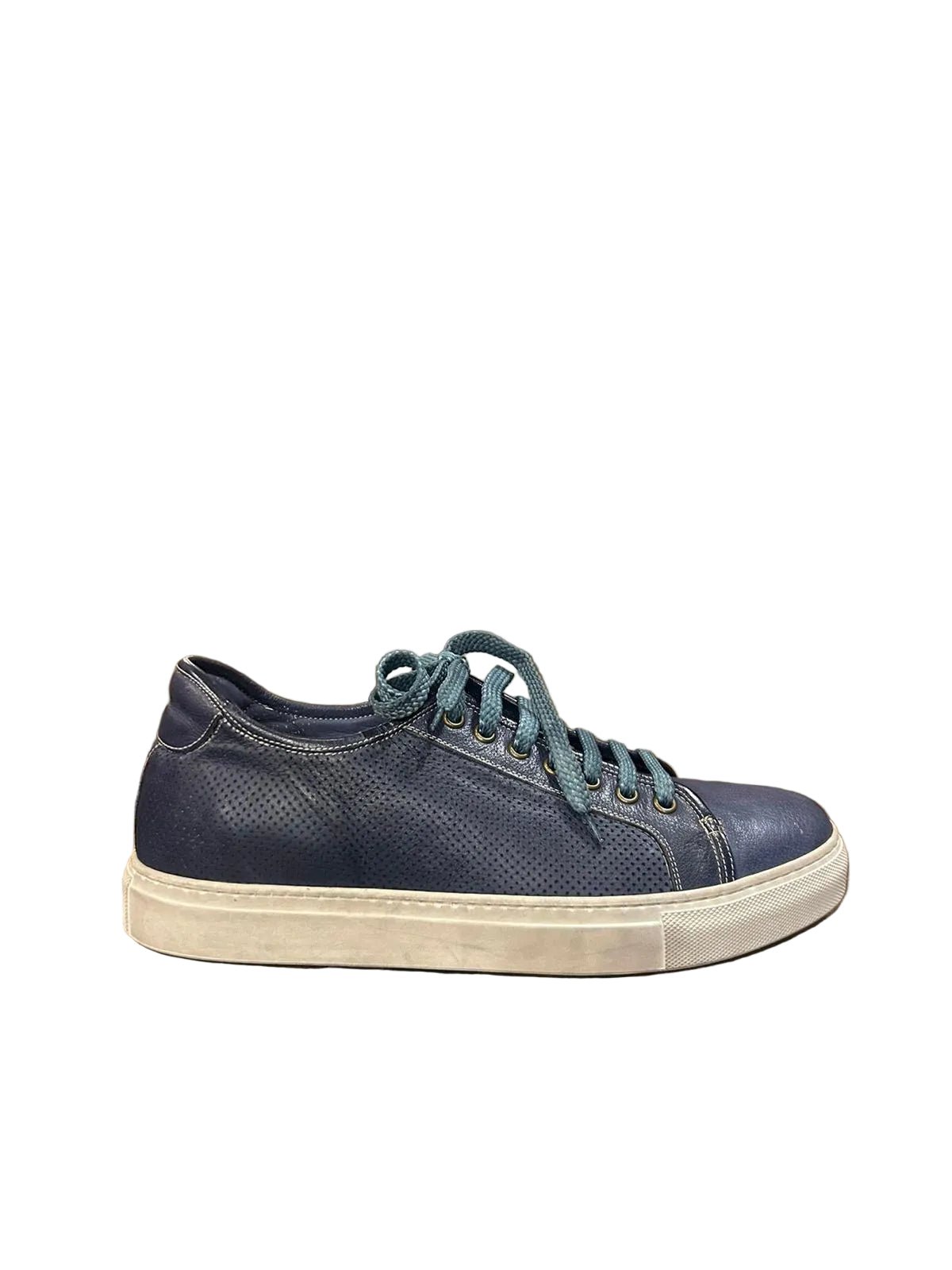 Sneakers uomo in pelle Pelletteria Allegrini Filippo Z841 Jeans - Pelletteria Allegrini