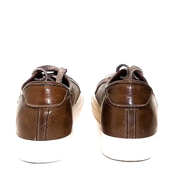 Sneakers uomo in pelle Pelletteria Allegrini Filippo Z841 Marrone - Pelletteria Allegrini