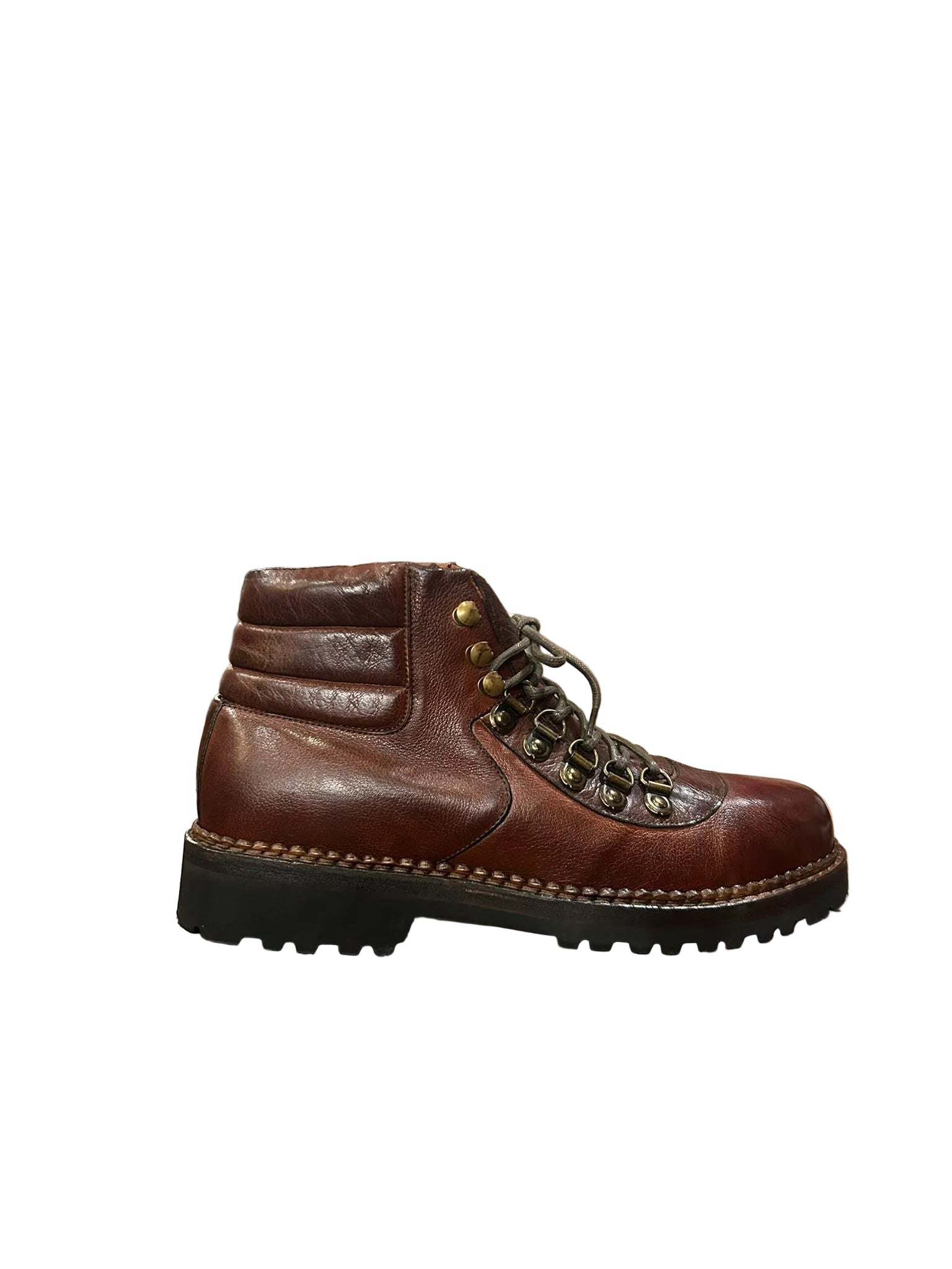Stivaletti polacchi uomo in pelle Pelletteria Allegrini Filippo 4850 Marrone - Pelletteria Allegrini