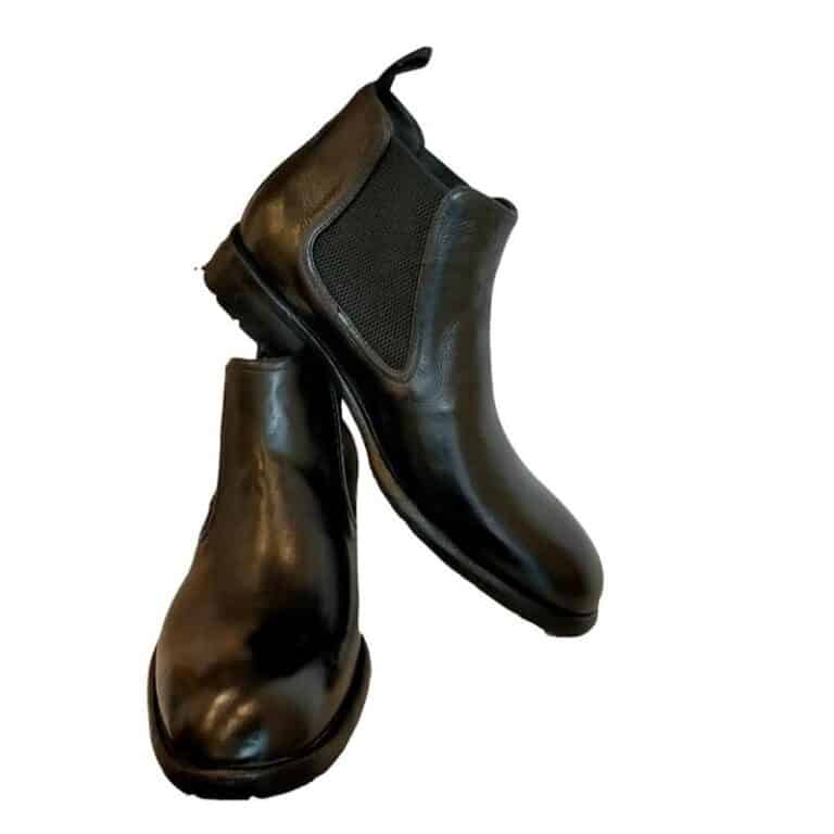 Stivaletto Chelsea uomo in pelle Pelletteria Allegrini Filippo 7976 nero - Pelletteria Allegrini