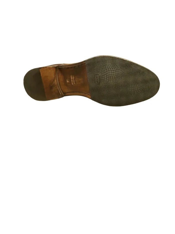 Stivaletto Chelsea uomo in pelle Pelletteria Allegrini Filippo X322 Sigaro - Pelletteria Allegrini