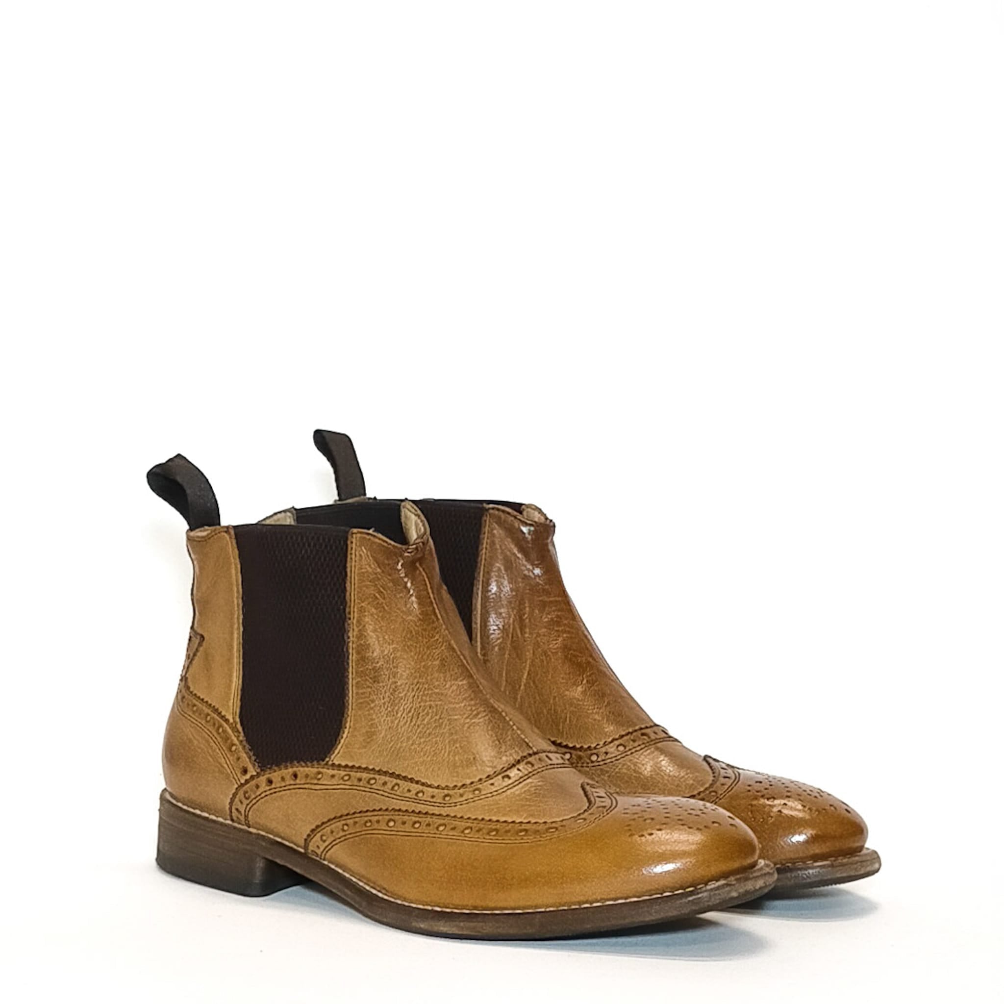 Stivaletto donna in pelle Pelletteria Allegrini Filippo 5264 Cerro - Pelletteria Allegrini