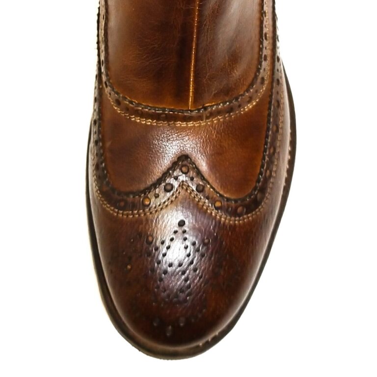 Stivaletto donna in pelle Pelletteria Allegrini Filippo 5264 Marrone - Pelletteria Allegrini