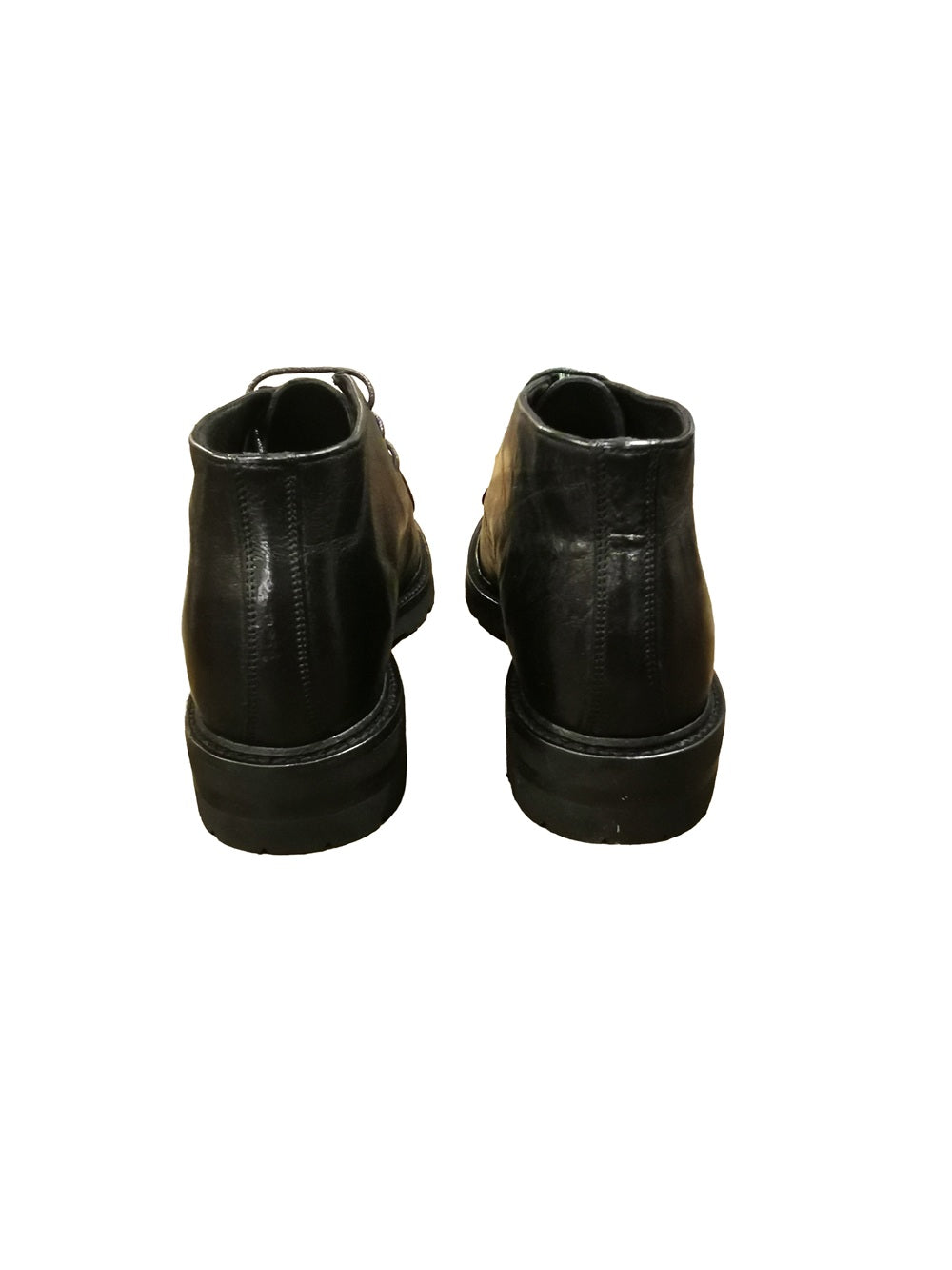 Stivaletto stringato da donna in pelle Pelletteria Allegrini Filippo PAMELA Nero