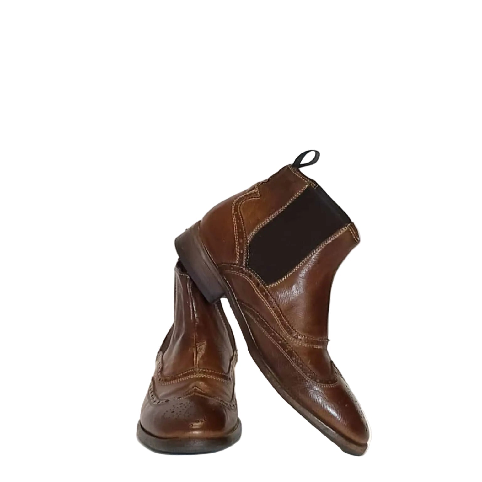 Stivaletto uomo in pelle Pelletteria Allegrini Filippo 5244 Marrone - Pelletteria Allegrini