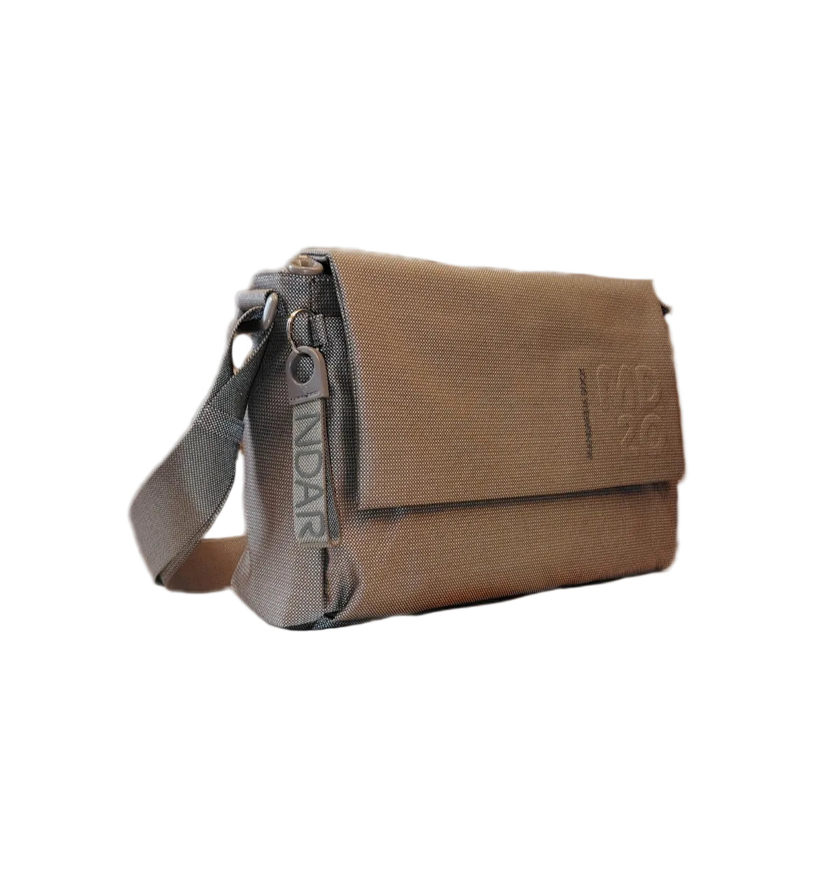 Tracolla c/patta in tessuto MD Mandarina Duck P10QMT28 Taupe - Pelletteria Allegrini