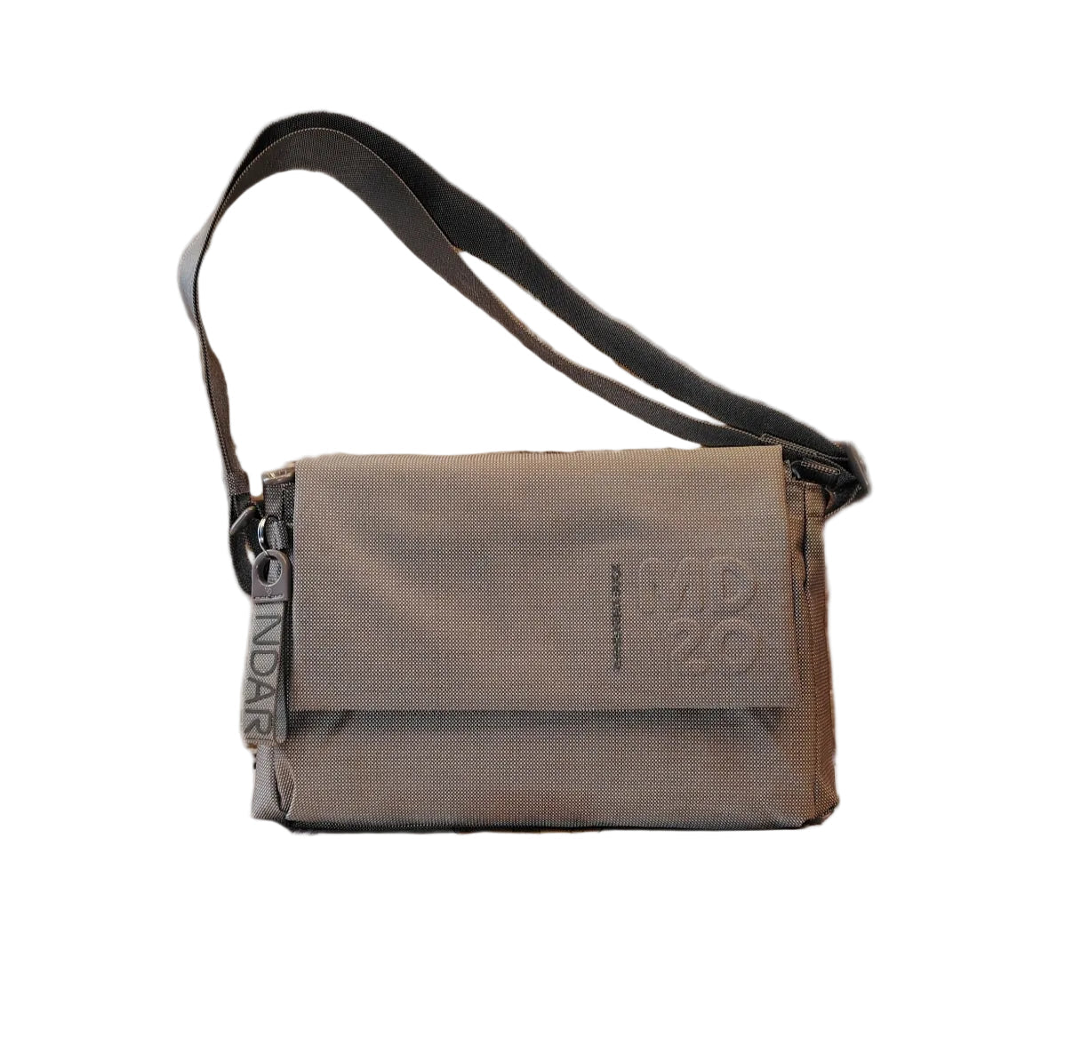 Tracolla c/patta in tessuto MD Mandarina Duck P10QMT28 Taupe - Pelletteria Allegrini