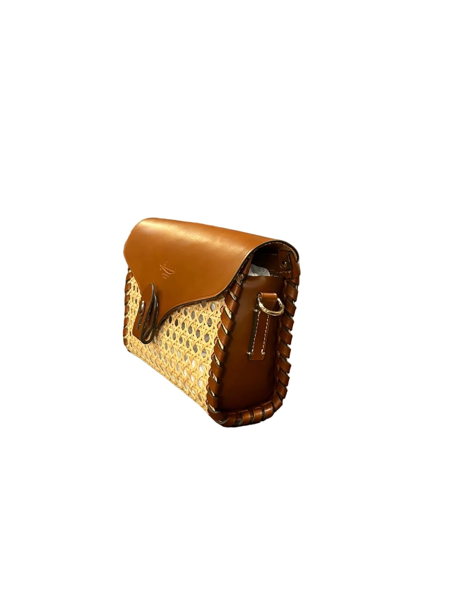 Tracolla di Rafia Vienna Boldrini 05371 golden - Pelletteria Allegrini