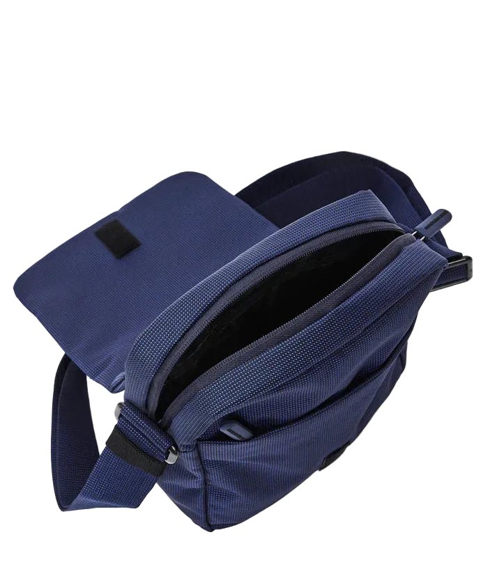 Tracolla in tessuto con patta District Mandarina Duck P10KPT04 Blu - Pelletteria Allegrini