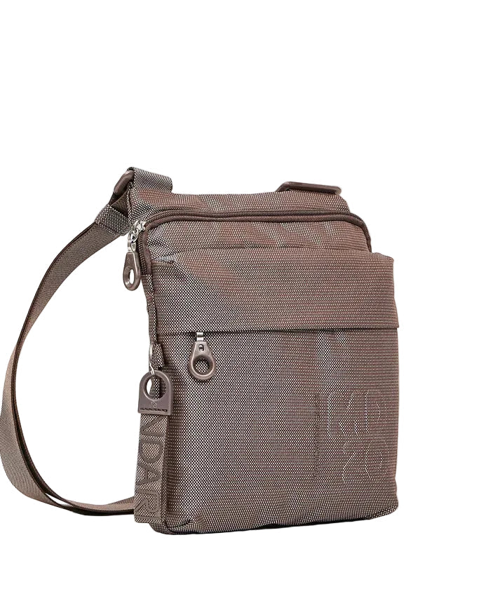 Tracolla in tessuto MD20 Mandarina Duck P10QMT04 Taupe - Pelletteria Allegrini