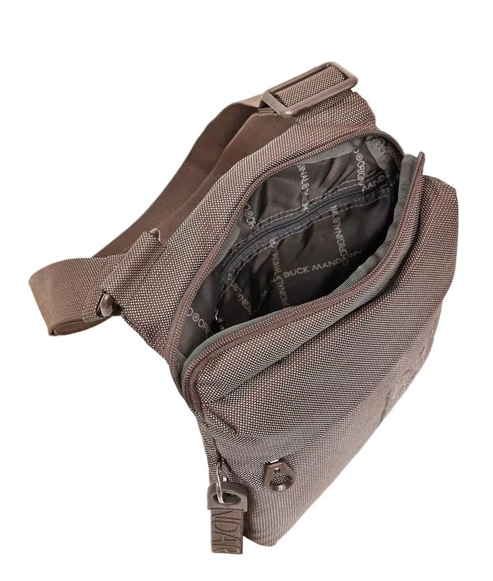 Tracolla in tessuto MD20 Mandarina Duck P10QMT04 Taupe - Pelletteria Allegrini