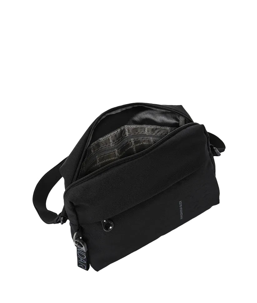 Tracolla in tessuto MD20 Mandarina Duck P10QMTV8 Nero - Pelletteria Allegrini