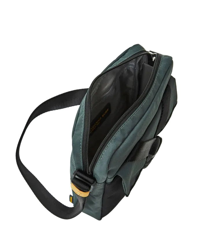 Tracolla in tessuto Y - lite Mandarina Duck P10OWT02 Pine green - Pelletteria Allegrini