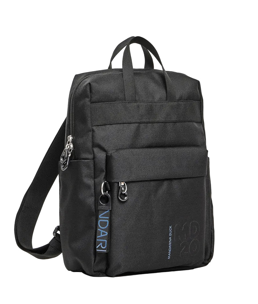 Zaino 2 manici MD20 Mandarina Duck P10QMT17 Nero - Pelletteria Allegrini