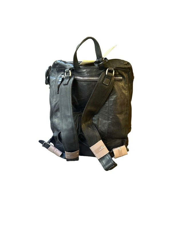 Zaino Arenite in pelle Campomaggi C041240ND X2298 NERO - Pelletteria Allegrini