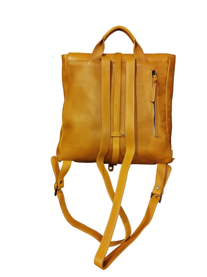 Zaino in pelle Bruno Rossi R22 Biscotto - Pelletteria Allegrini