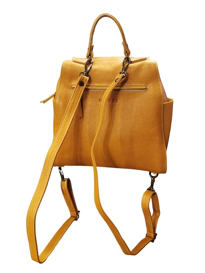 Zaino in pelle Bruno Rossi R342/P Biscotto - Pelletteria Allegrini