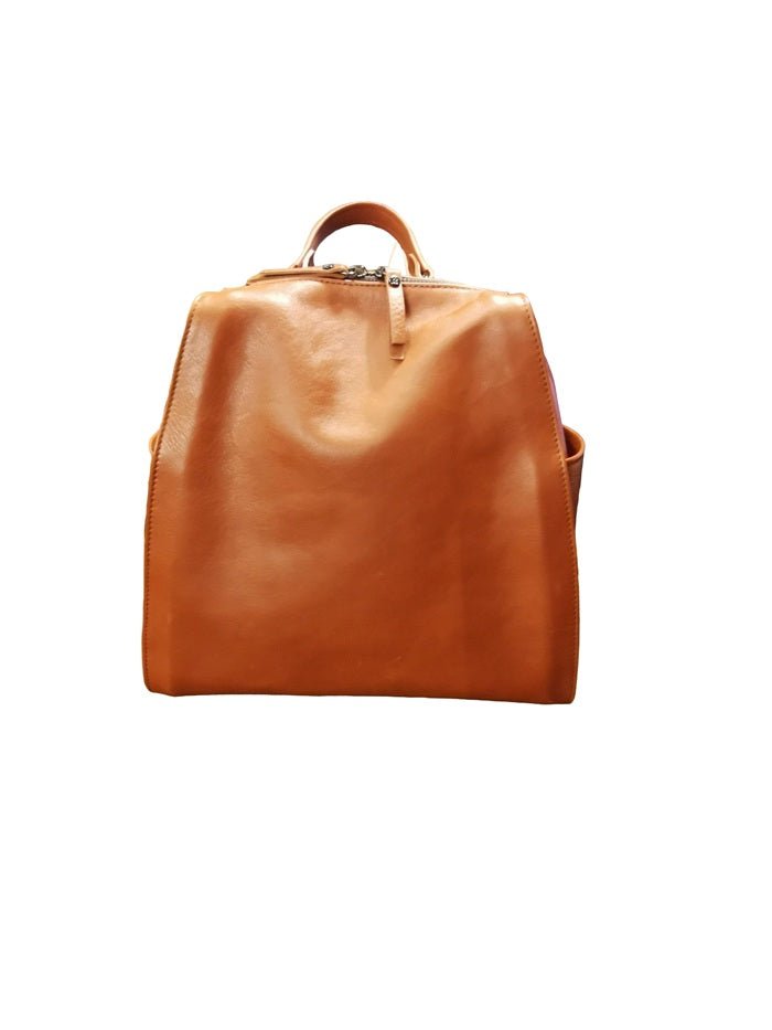 Zaino in pelle Bruno Rossi R342/P Brandy - Pelletteria Allegrini