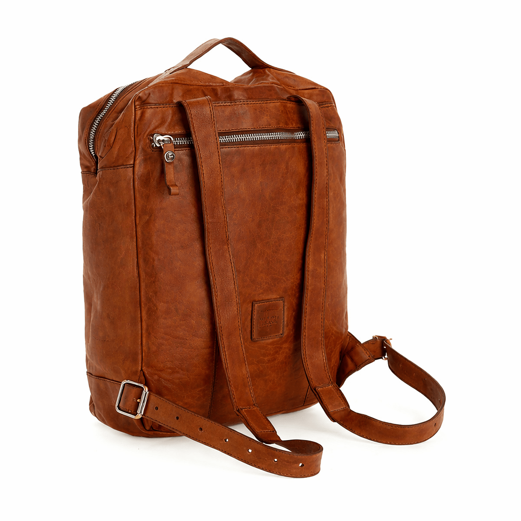 Zaino Melograno in pelle Campomaggi C044670ND X2298 cognac - Pelletteria Allegrini