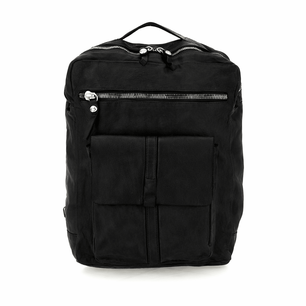 Zaino Melograno in pelle Campomaggi C044670ND X2298 nero - Pelletteria Allegrini