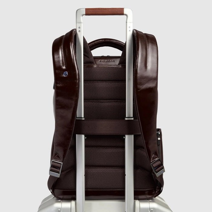 Zaino uomo fast - check porta pc 14" Piquadro CA6858B2 Mogano - Pelletteria Allegrini