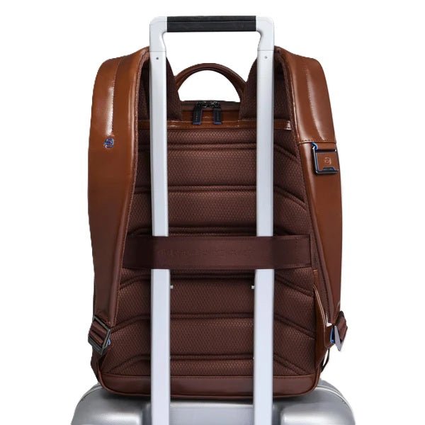 Zaino uomo in pelle porta pc 14" Piquadro CA6311B2 Marrone - Pelletteria Allegrini